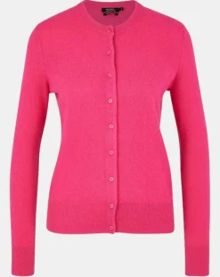 Femme Galeries Lafayette Gilets Et Cardigans^Cardigan 100% Cachemire Zacao col rond rose