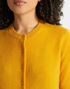 Cardigan 100% Cachemire Zacao jaune-Galeries Lafayette Sale