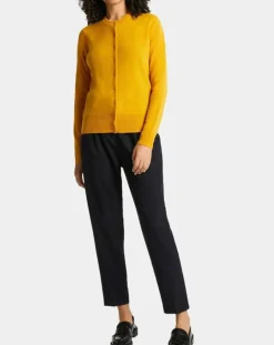 Cardigan 100% Cachemire Zacao jaune-Galeries Lafayette Sale