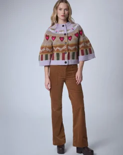 Cardigan 100% Laine Fox Farm unique-Manoush Online