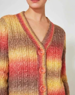 Femme Manoush Gilets Et Cardigans^Cardigan Arc-en-ciel kaki