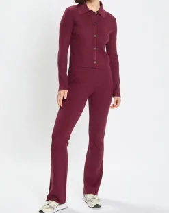 Femme Marc O'Polo Gilets Et Cardigans^Cardigan col polo rouge foncé