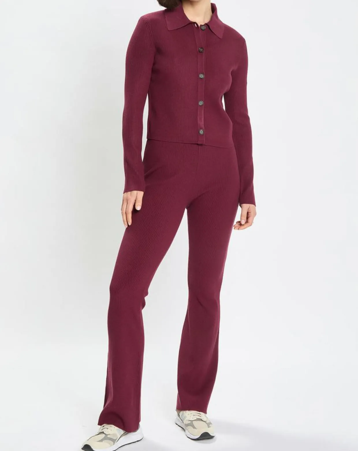 Femme Marc O'Polo Gilets Et Cardigans^Cardigan col polo rouge foncé
