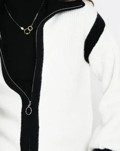 Cardigan en Cachemire mélangé Claudia naturel-Assuili Online