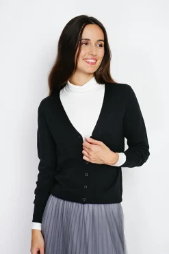 Femme Assuili Gilets Et Cardigans^Cardigan en Cachemire mélangé col V noir
