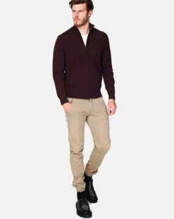 Cardigan en Cachemire mélangé Corentin café-C&Jo Sale