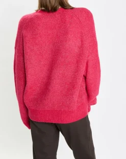 Cardigan en Laine & Alpaga mélangés framboise-Marc O'Polo Sale