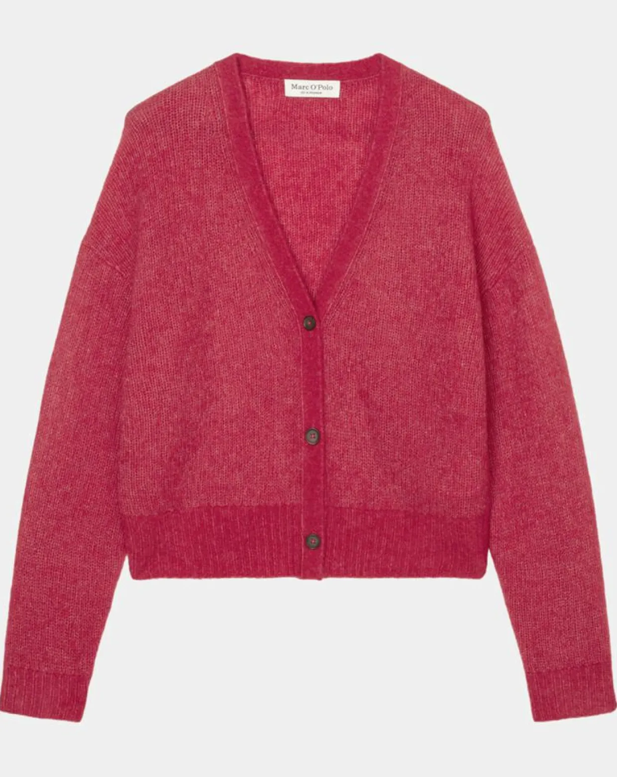 Cardigan en Laine & Alpaga mélangés framboise-Marc O'Polo Sale