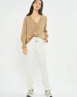 Cardigan en Laine & Mohair mélangés Seven sienne-Lauren Vidal Outlet