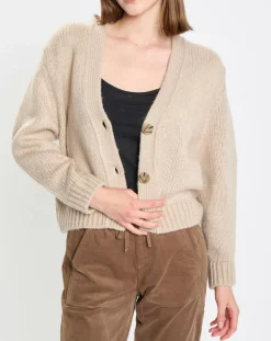 Cardigan en Laine mélangée beige-Marc O'Polo Hot