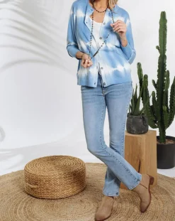 Femme Lauren Vidal Gilets Et Cardigans^Cardigan en Laine mélangée Store ciel