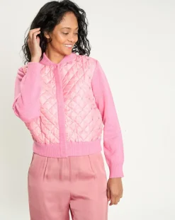 Cardigan en Laine mélangée Nuage rose-Manoush Sale