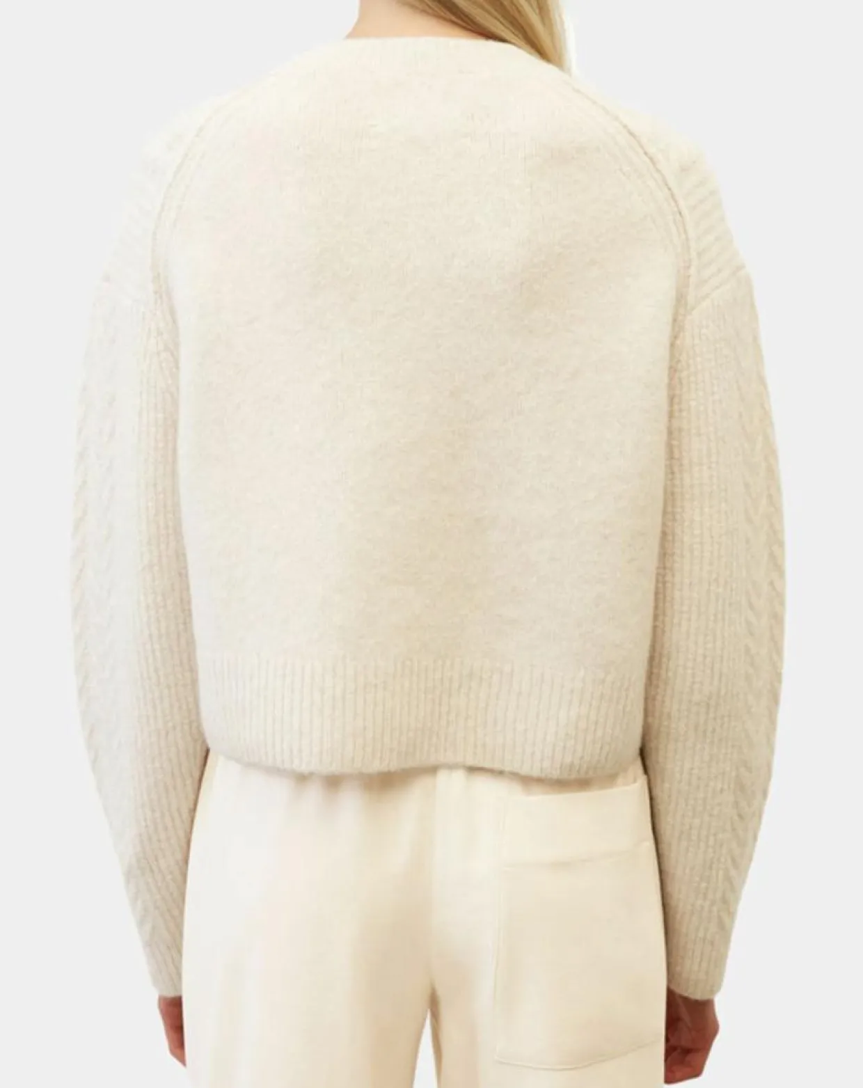 Cardigan en Laine mélangée à torsades écru-Marc O'Polo Discount