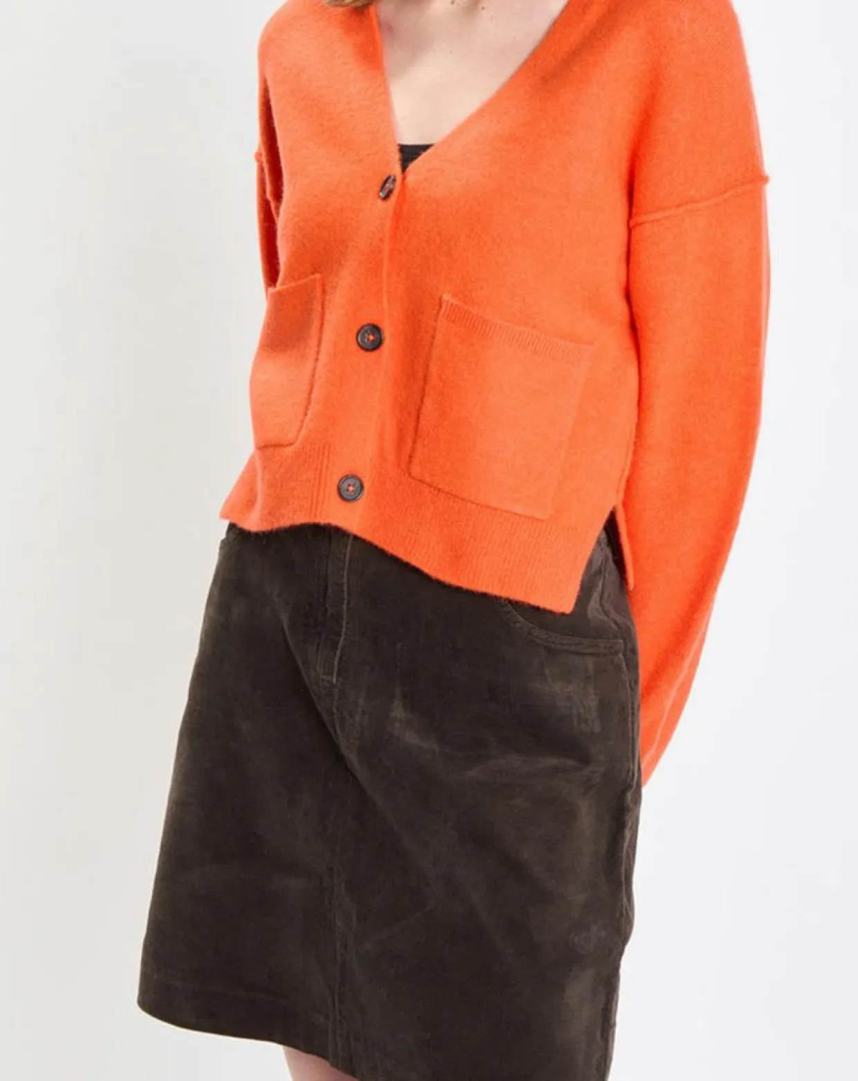 Cardigan en Laine mélangée orange-Marc O'Polo New