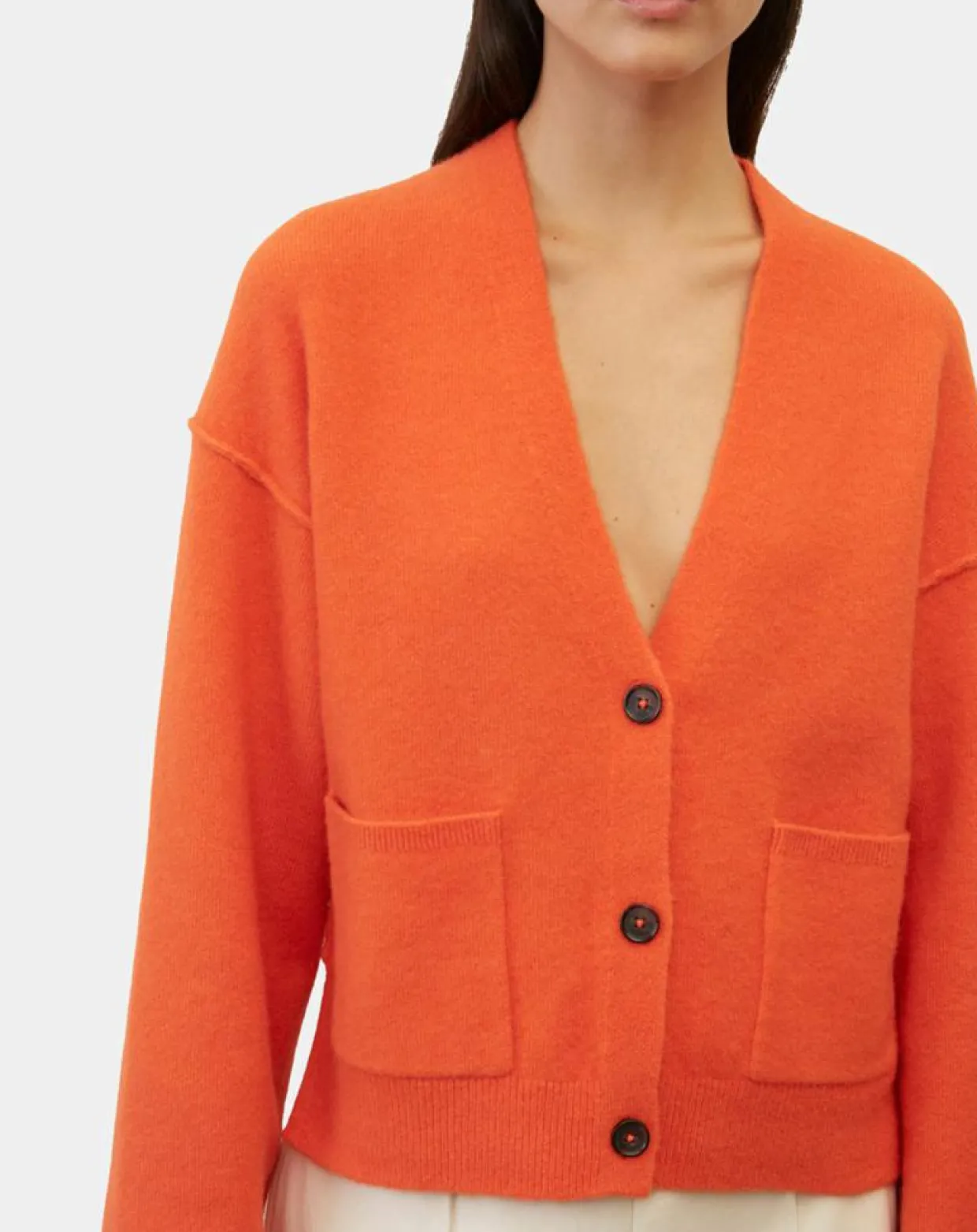 Cardigan en Laine mélangée orange-Marc O'Polo New