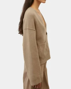 Cardigan en Laine mélangée marron clair-Marc O'Polo Clearance