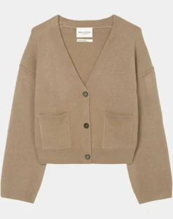 Cardigan en Laine mélangée marron clair-Marc O'Polo Clearance