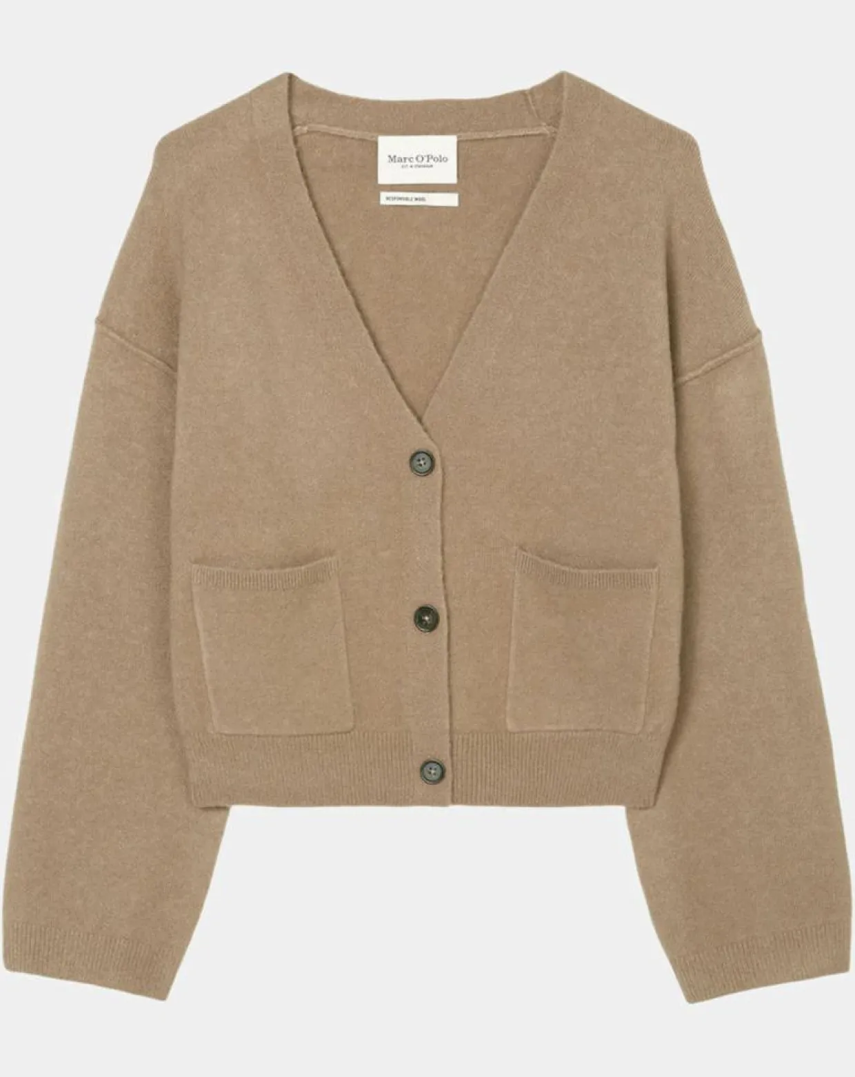 Cardigan en Laine mélangée marron clair-Marc O'Polo Clearance