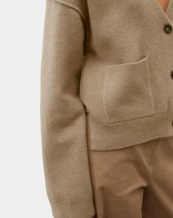 Cardigan en Laine mélangée marron clair-Marc O'Polo Clearance
