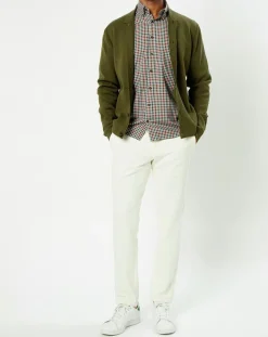 Cardigan en Maille kaki-Hackett London Outlet