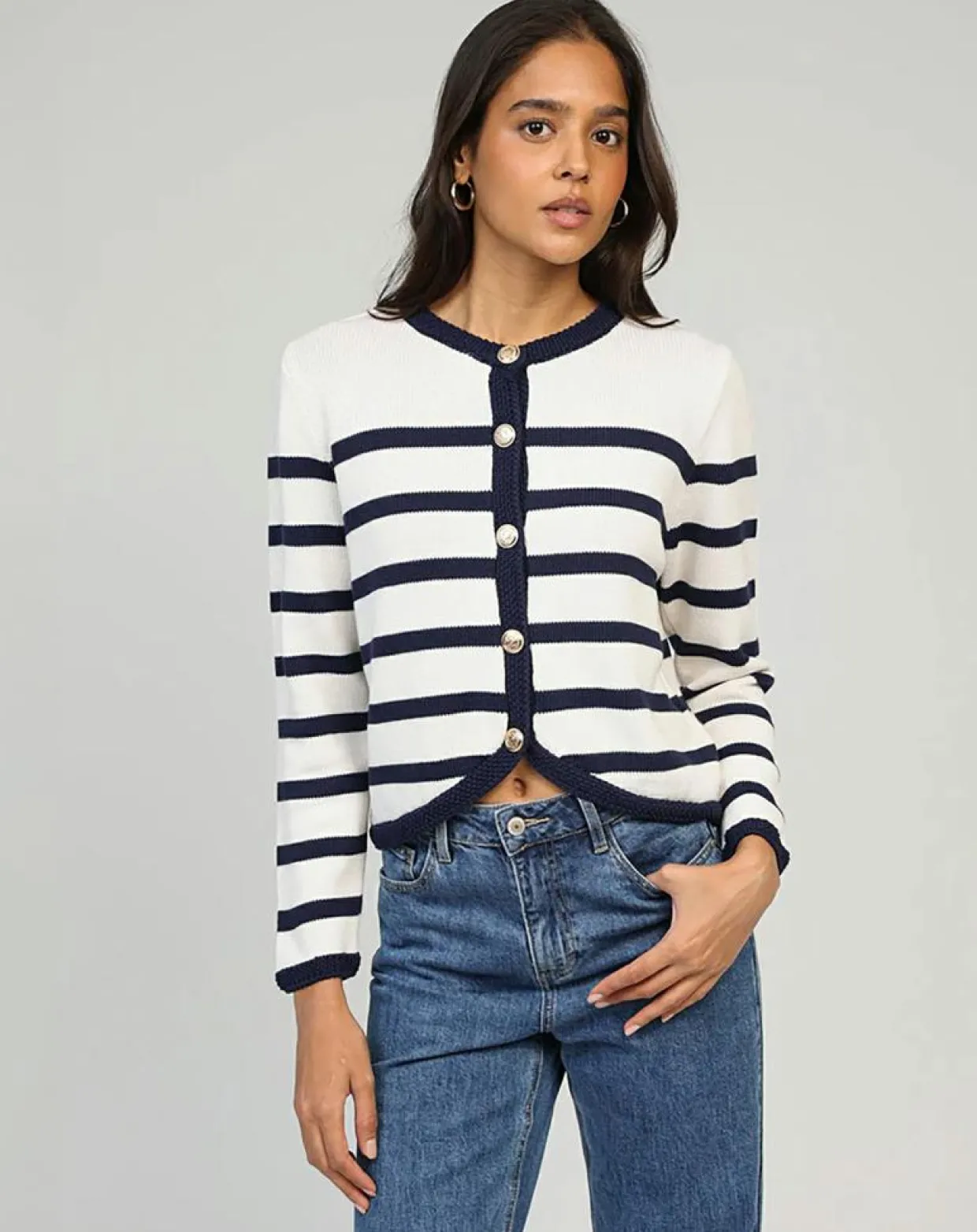 Cardigan Labiba ecru-An'ge New
