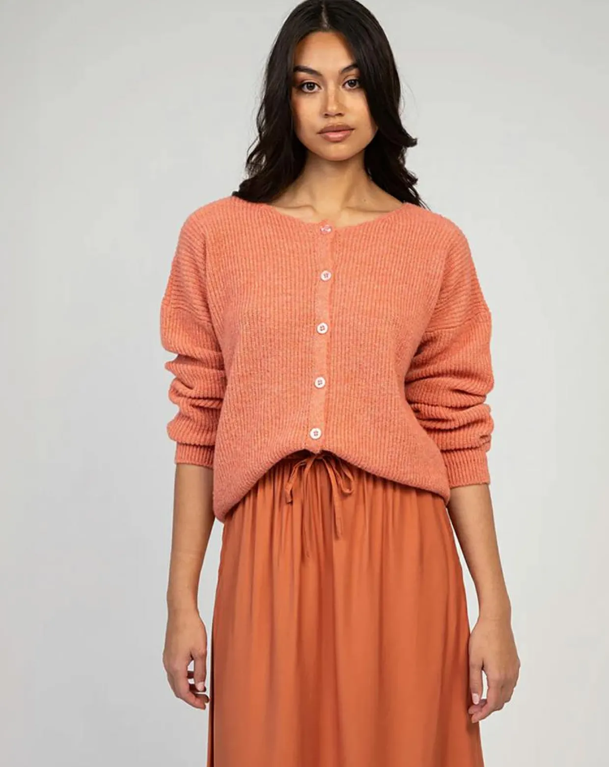Cardigan Laramim rose-An'ge
