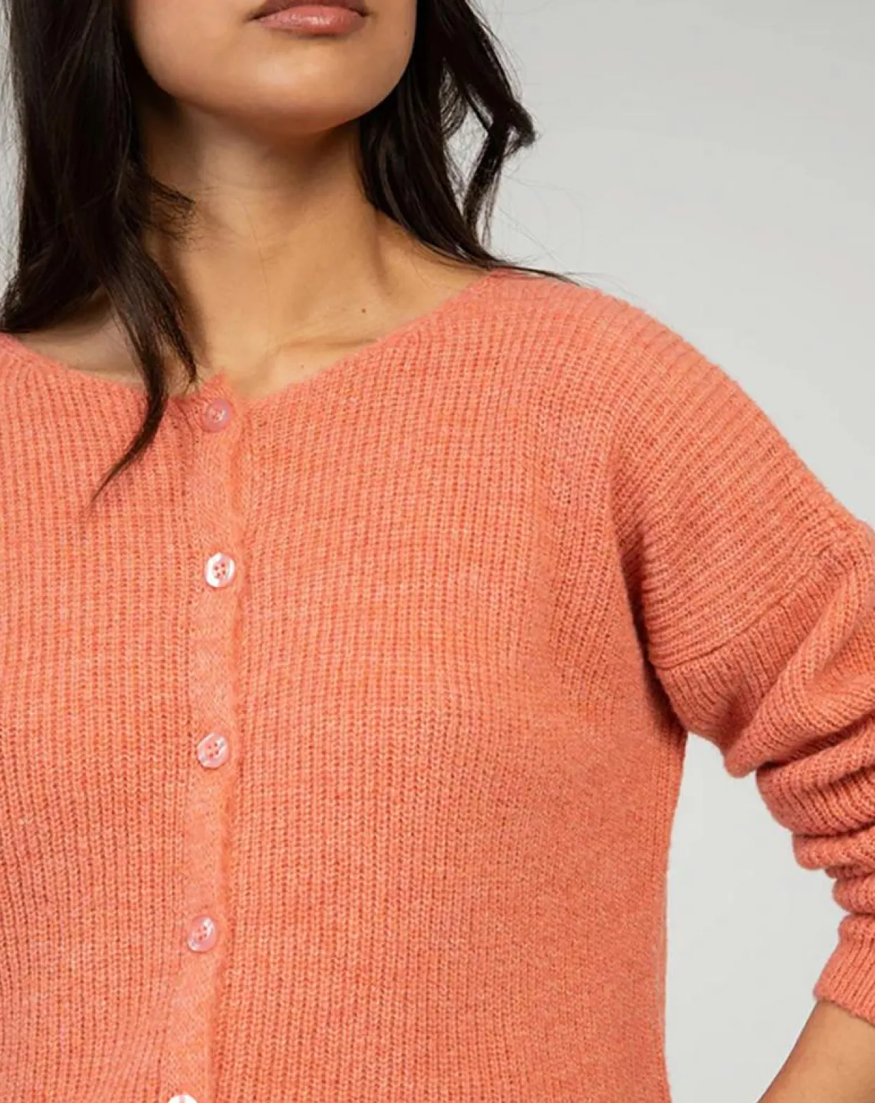 Cardigan Laramim rose-An'ge