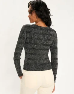 Cardigan Lurex argenté-Esprit Outlet