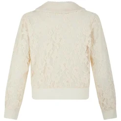 Cardigan Maille Dentelle ecru-Manoush Hot