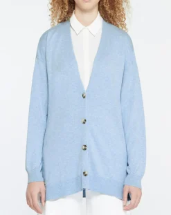 Femme Yerse Gilets Et Cardigans^Cardigan O-Bondi bleu clair