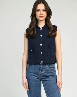 Femme An'ge Gilets Et Cardigans^Cardigan Vamaya marine