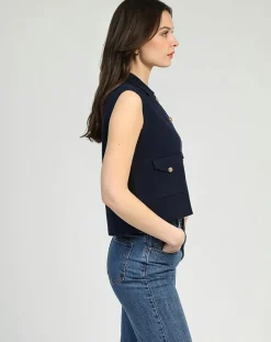 Femme An'ge Gilets Et Cardigans^Cardigan Vamaya marine