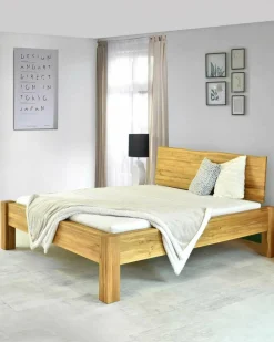 Uniqka Lits^Carpenter - Lit en chêne massif