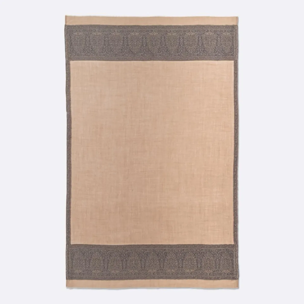 Carré 100% Soie Elisee sable - 130x200 cm-Petrusse Discount