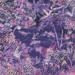 Femme Petrusse Echarpes, Foulards^Carré 100% Soie Idylle lilas - 105x105 cm