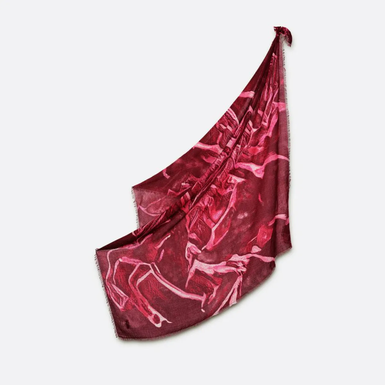 Femme Petrusse Echarpes, Foulards^Carré en Laine mélangée Allure fuchsia - 120x120 cm