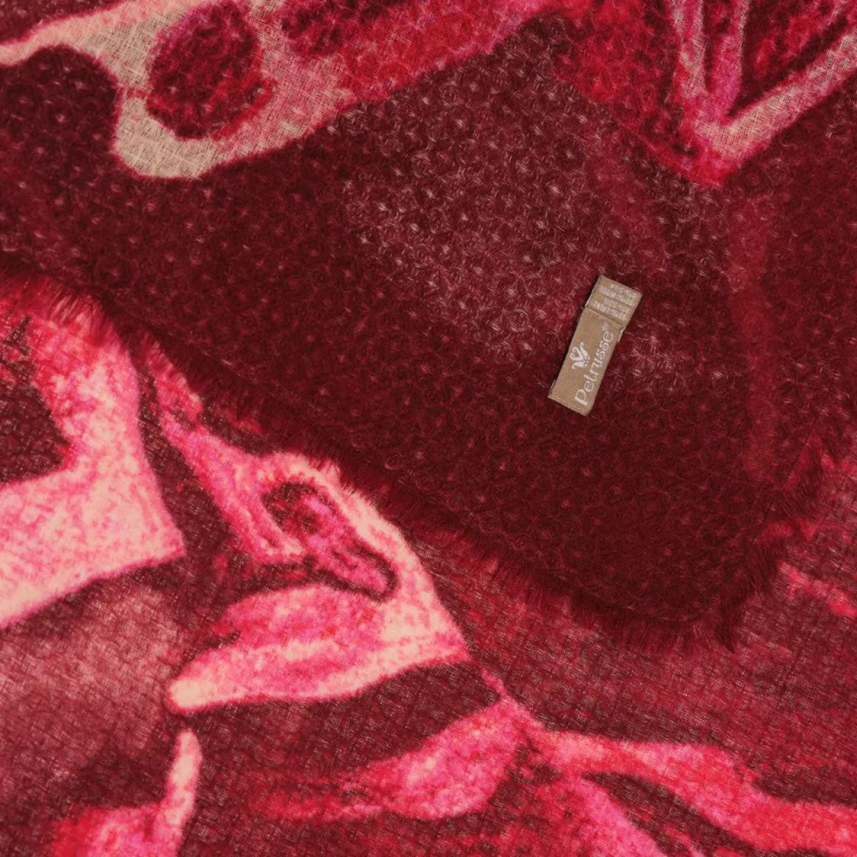 Femme Petrusse Echarpes, Foulards^Carré en Laine mélangée Allure fuchsia - 120x120 cm