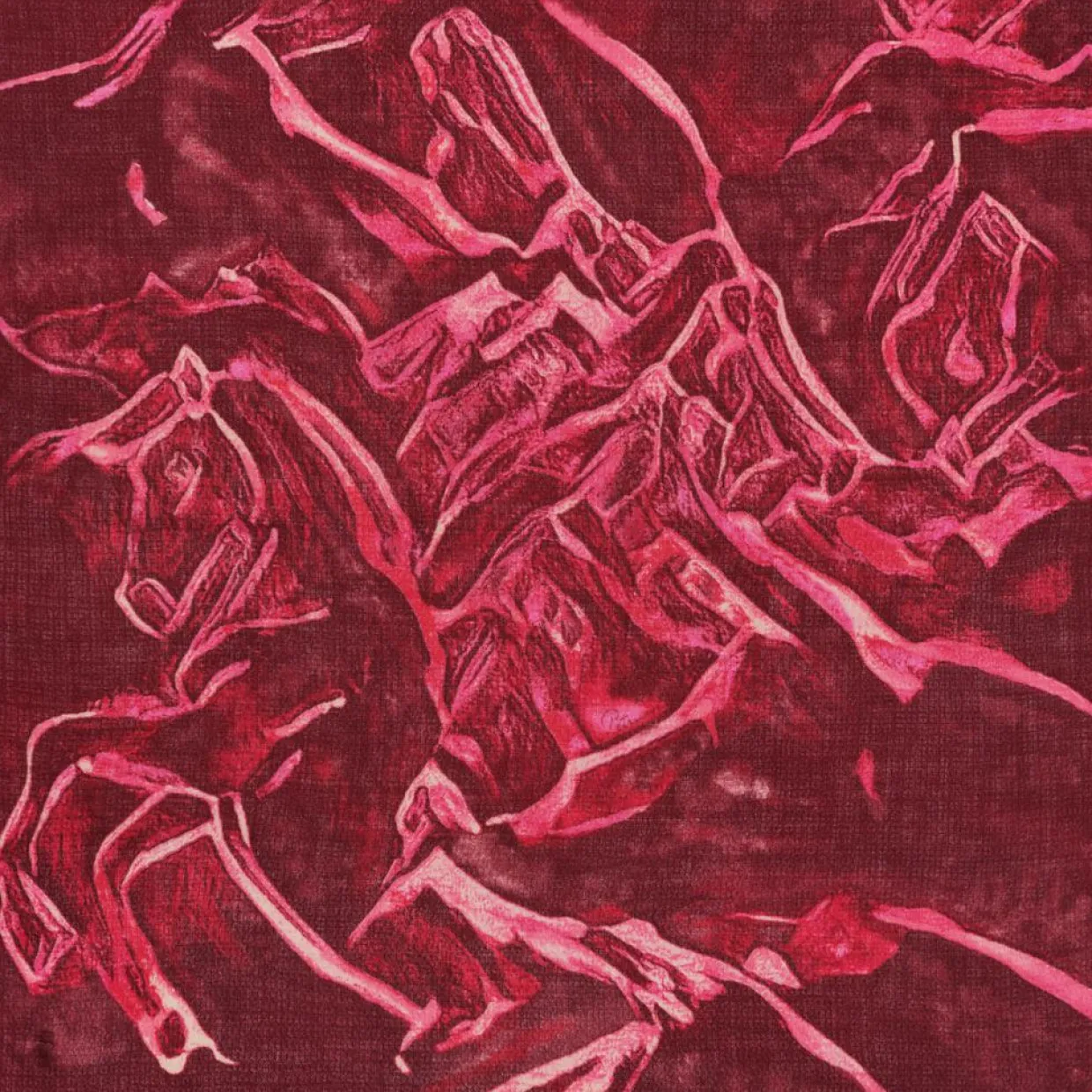 Femme Petrusse Echarpes, Foulards^Carré en Laine mélangée Allure fuchsia - 120x120 cm