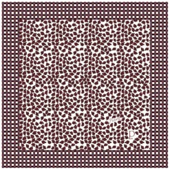 Femme Petrusse Echarpes, Foulards^Carré Pirate en Coton & Laine rouge - 140x140 cm