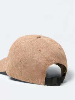 Casquette baseball chinée en coton noisette-Devred Clearance