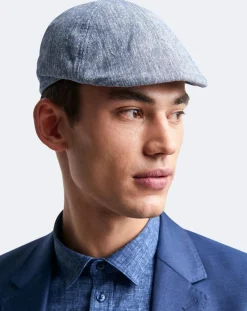 Casquette en Coton & Lin Smarcel bleu myosotis-Devred Clearance
