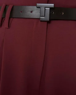 Ceinture en Cuir 8 Bis Belt chocolat-Tara Jarmon New