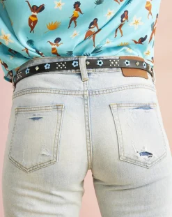 Ceinture en Cuir Discopop noire-Wild
