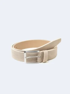 Homme Devred Ceintures^Ceinture en cuir embossé beige