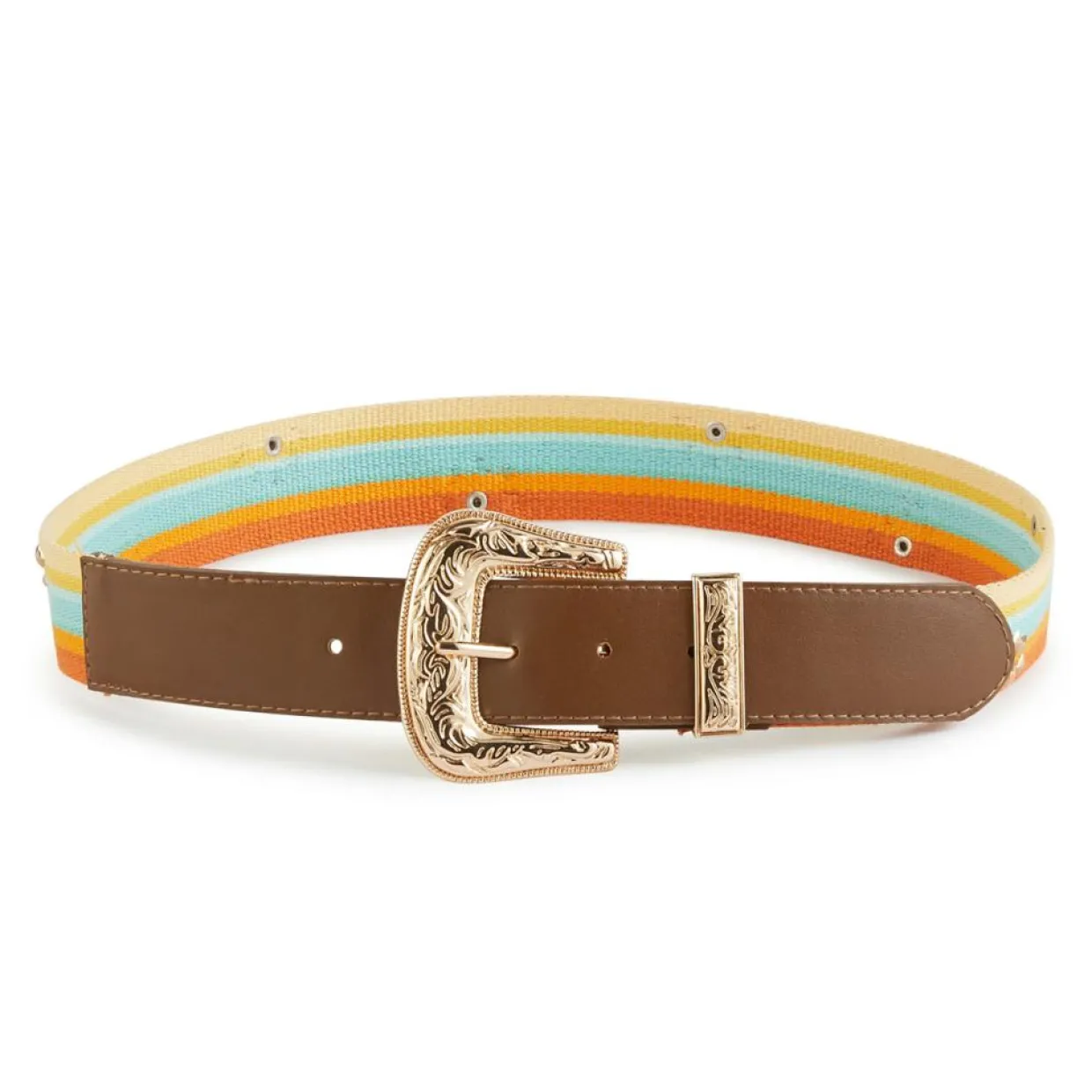 Ceinture en Cuir Eneko marron-Wild Sale