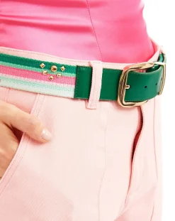 Femme Wild Ceintures^Ceinture en Cuir Eneko verte