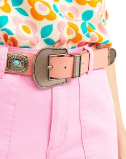 Femme Wild Ceintures^Ceinture en Cuir Kishi rose