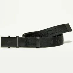 Ceinture Homme en Nylon noire-Coach Hot