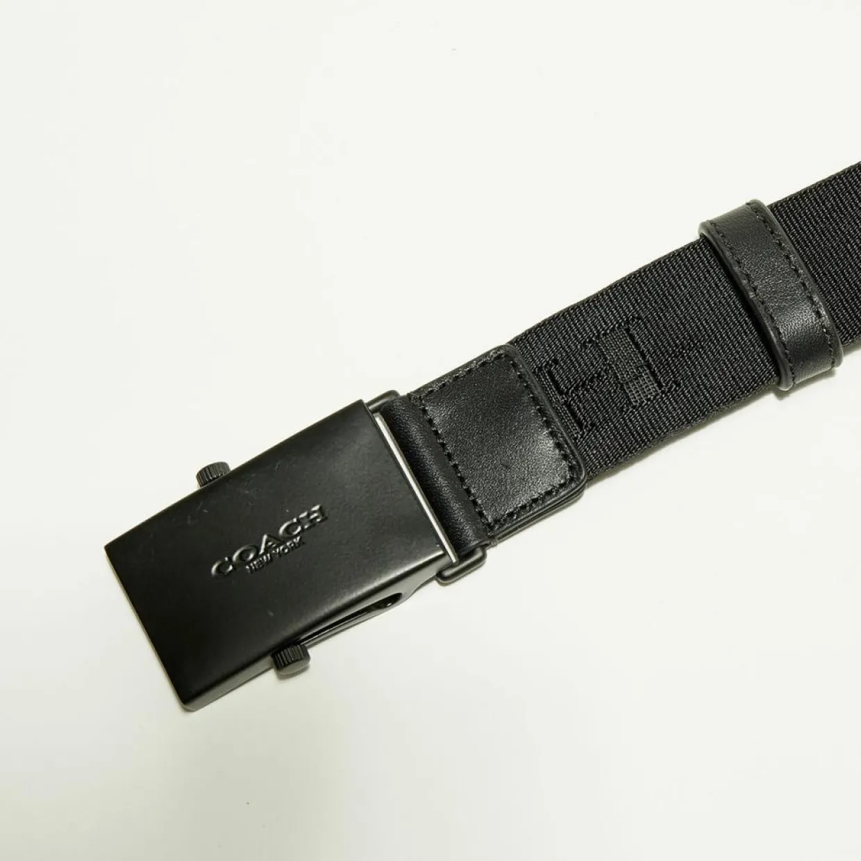 Ceinture Homme en Nylon noire-Coach Hot