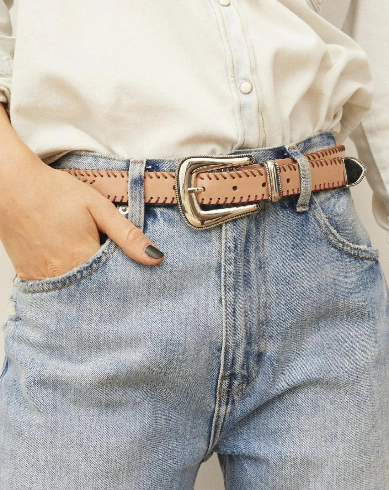 Femme Wild Ceintures^Ceinture tressée Renaldo rose